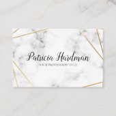 美しい、白い大理石が付いている魅力の名刺 名刺 (正面)