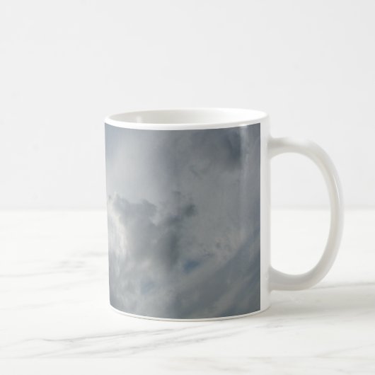 美しい 白い ふわふわの 雲の コーヒーマグ コーヒーマグカップ (右)