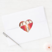 美しい 素晴らしい 遊び心のある舌 : ユーモアのタッチ ハートシール (封筒)