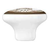 美しい，素朴ヴィンテージ馬，セラミックノブ セラミックノブ (側面)