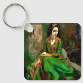 美しい（緑） キーホルダー