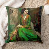 美しい（緑） クッション (ブランケット)