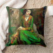 美しい（緑） クッション (ブランケット)