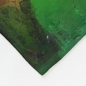 美しい（緑） フリースブランケット (角)