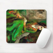 美しい（緑） マウスパッド (マウス)