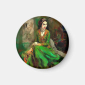 美しい（緑） マグネット (正面)