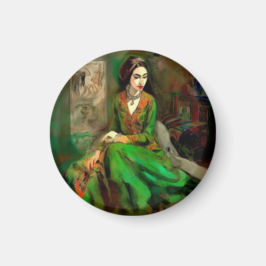 美しい(緑) マグネット (正面)