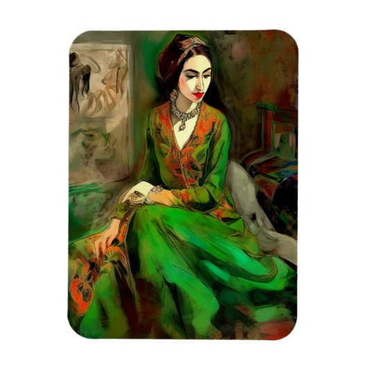 美しい(緑) マグネット (縦)