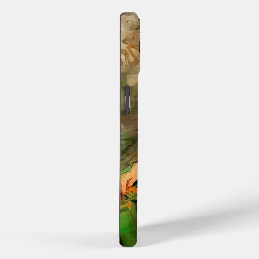 美しい（緑） Case-Mate iPhoneケース (裏面 / 右)