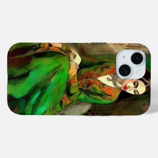 美しい(緑) Case-Mate iPhoneケース (裏面 (横))