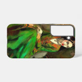 美しい（緑） SAMSUNG GALAXYケース (裏面横)