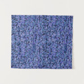 美しい,編み物パターン,編み物,青 タペストリー (正面(横))