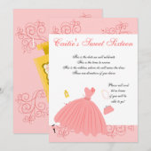 美しい、美しいドレス 招待状 (正面/裏面)