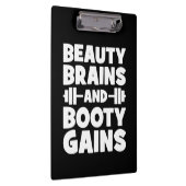 美しい、脳、ブーティゲイン – 女性のノベルティジム クリップボード (右)