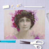 美しい,若い女性,ベルビクトリアンエポック,時代, v 薄葉紙 (クラフト)