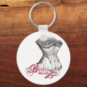 美しい/苦しみコルセット キーホルダー (正面)