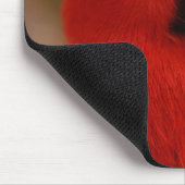 美しい"赤のレディ"エクレクタスオウム マウスパッド (コーナー)