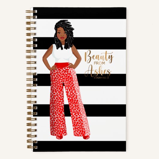 美しい – 遺灰のらせん型ノートブック  ノートブック (正面)