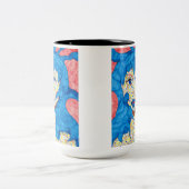 美しい（青いマグカップ） ツートーンマグカップ (中央)