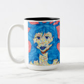 美しい（青いマグカップ） ツートーンマグカップ (左)