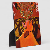 美しい！驚くべきキリン  サファリ動物が好き フォトプラーク (側面)