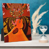 美しい！驚くべきキリン  サファリ動物が好き フォトプラーク (側面)