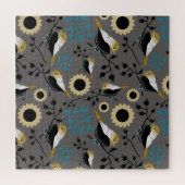 美しい《鳥》アメリカゴガラソンバードパターン ジグソーパズル (横)