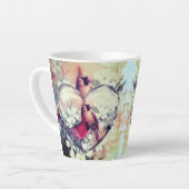 美しい(鳥)ショウジョウコウカンチョウラブバード カフェラテマグ (左アングル)