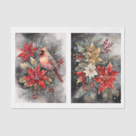 美しい（鳥）ショウジョウコウカンチョウ1デクページ 薄葉紙