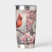 美しい（鳥）ショウジョウコウカンチョウ 保温保冷タンブラー (右面)