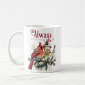 美しい（鳥）ショウジョウコウカンチョウ/常にあなたと コーヒーマグカップ (左)