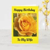 美しい"黄色のバラ"ハッピーバースデーカード カード (黄色い花)