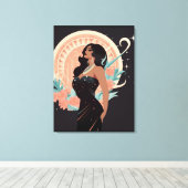 美しい#1 キャンバスプリント (インサイチュ (ウッドフロア))