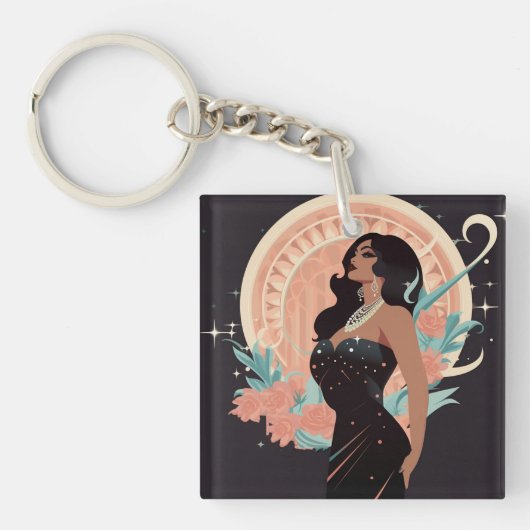 美しい#1 キーホルダー (正面)