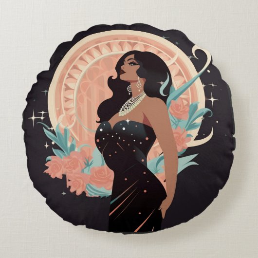 美しい#1 ラウンドクッション (正面)