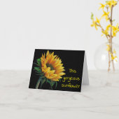 美しい **21歳の誕生日** カード (黄色い花)