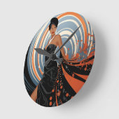 美しい#2 ラウンド壁時計 (傾斜)