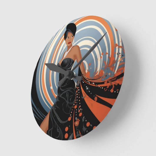 美しい#2 ラウンド壁時計 (傾斜)