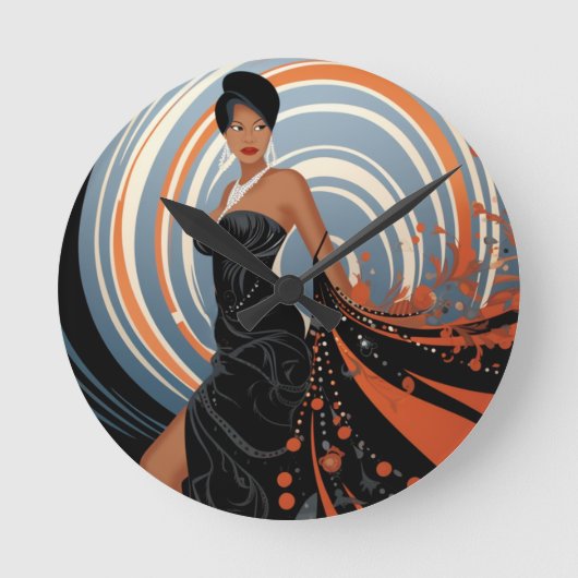 美しい#2 ラウンド壁時計 (正面)