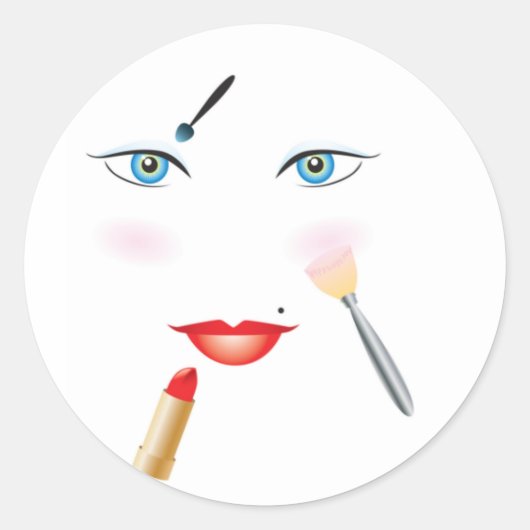 美しい#3ステッカー ラウンドシール (正面)