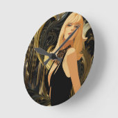 美しい#3 ラウンド壁時計 (傾斜)