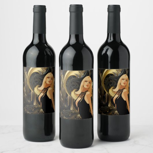 美しい#3 ワインラベル (ボトル)
