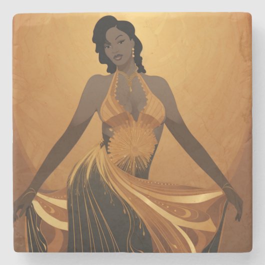 美しい#4 ストーンコースター (正面)