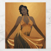 美しい#4 ワインラベル (シングルラベル)