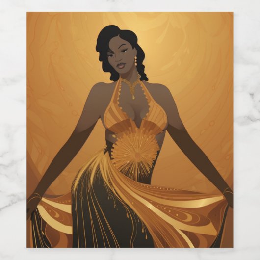 美しい#4 ワインラベル (シングルラベル)