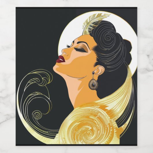 美しい#6 ワインラベル (シングルラベル)