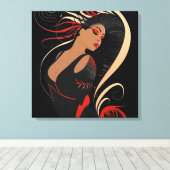 美しい#7 キャンバスプリント (インサイチュ (ウッドフロア))