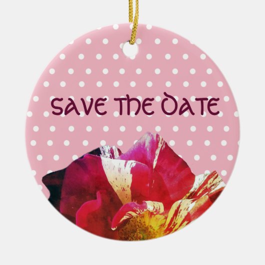 美しい Save the date オーナメント (正面)