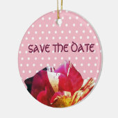 美しい Save the date オーナメント (左)