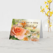 美しい「Wishing You Very Yours Veryハッピーバースデー」カード カード (黄色い花)